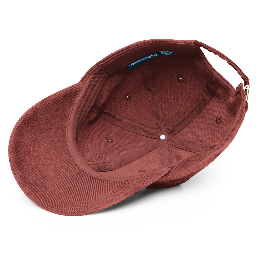red cap on a white background